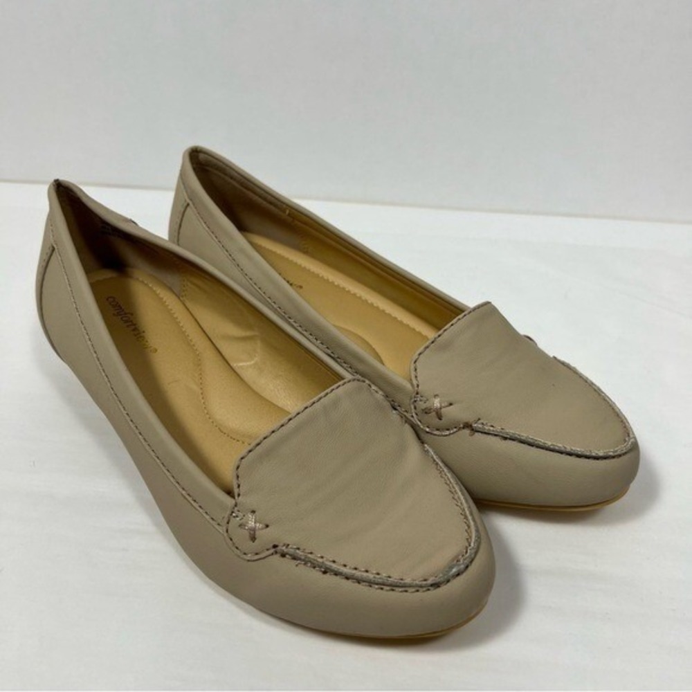 ComfortView Leather‎ Wedges Slip On Shoes size 9.5W